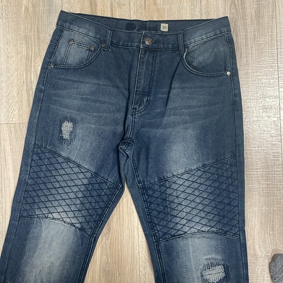 Old Skool Men’s Waist 36 Denim Blue Jeans - Picture 2 of 7